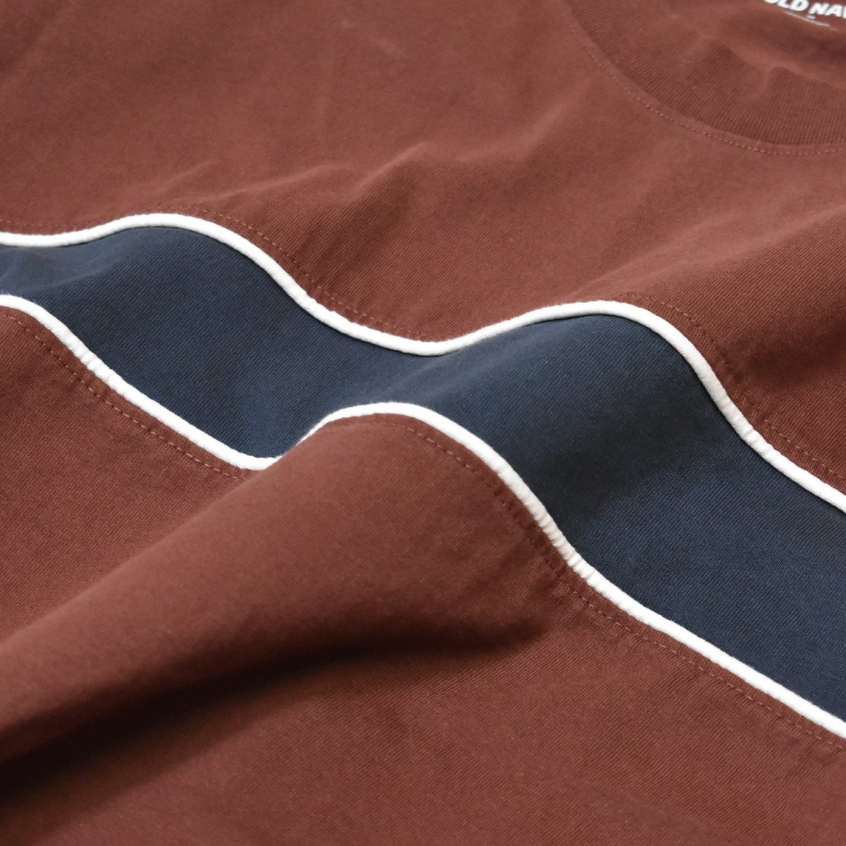 画像4: Old Navy Heavyweight Chest-Stripe T-Shirts - Root Beer (4)