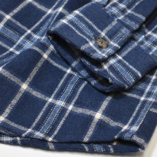 画像5: Free Planet Hooded Plaid Flannel Shirts - Navy Multi (5)