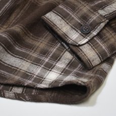 画像4: Free Planet Hooded Plaid Flannel Shirts - Brown Multi (4)