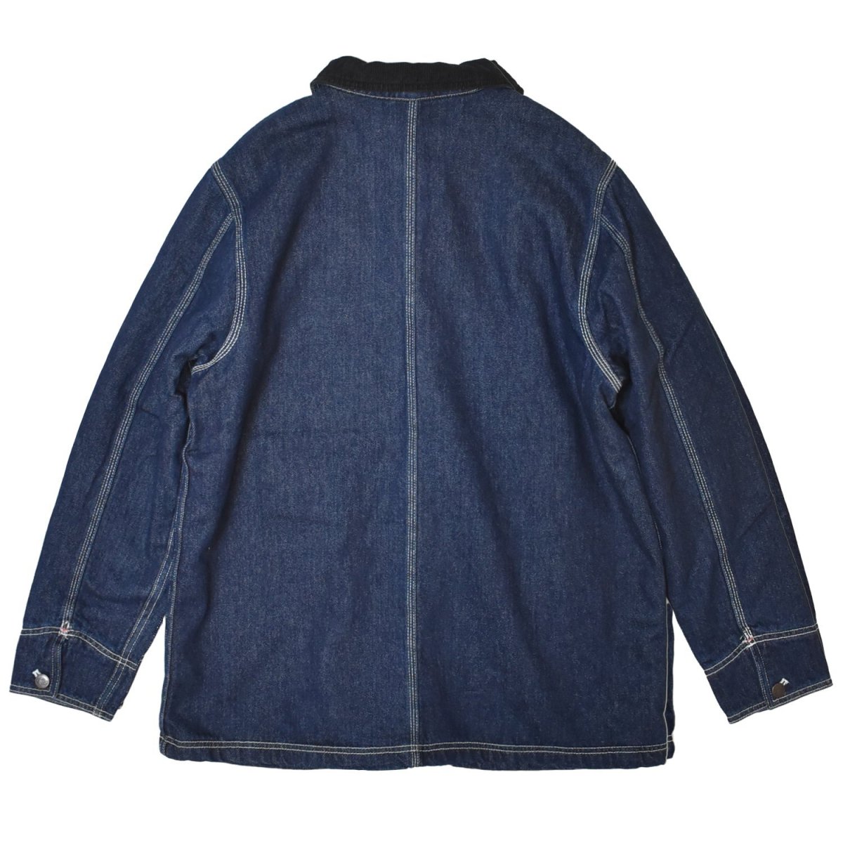 画像2: Dickies Denim Blanket Lined Chore Coat - Rinsed Indigo (2)