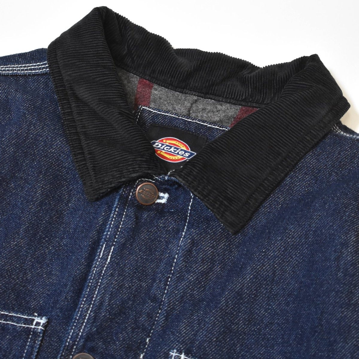 画像4: Dickies Denim Blanket Lined Chore Coat - Rinsed Indigo (4)