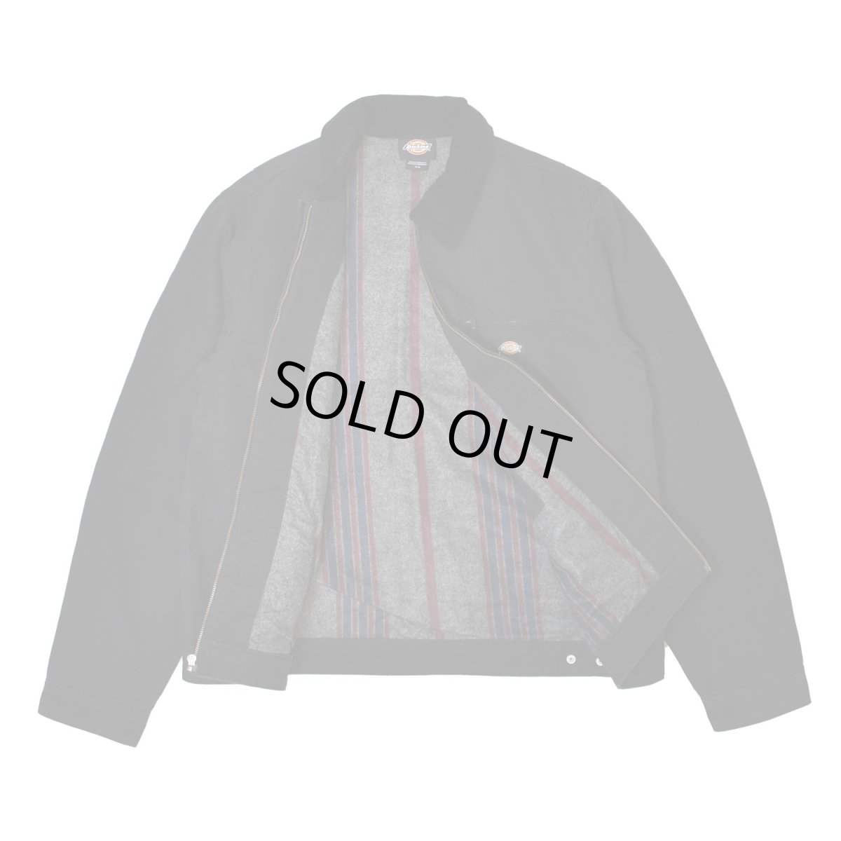 画像2: Dickies Blanket Lined Duck Jacket - Black (2)