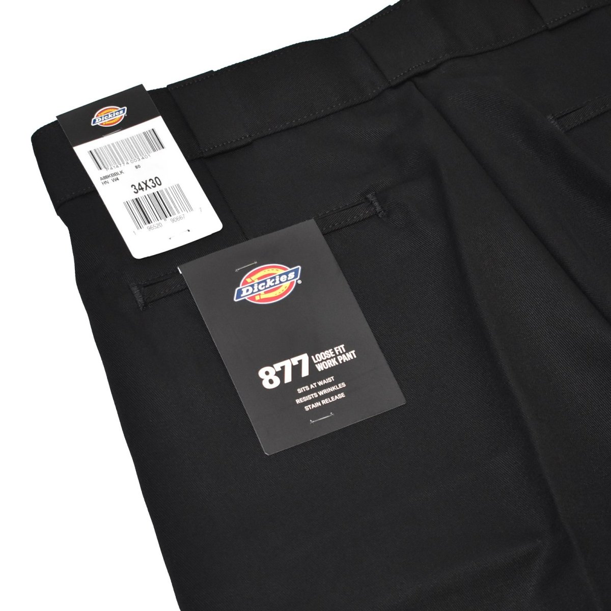 画像3: Dickies 877 Loose Fit Work Pants - Black (BK) (3)