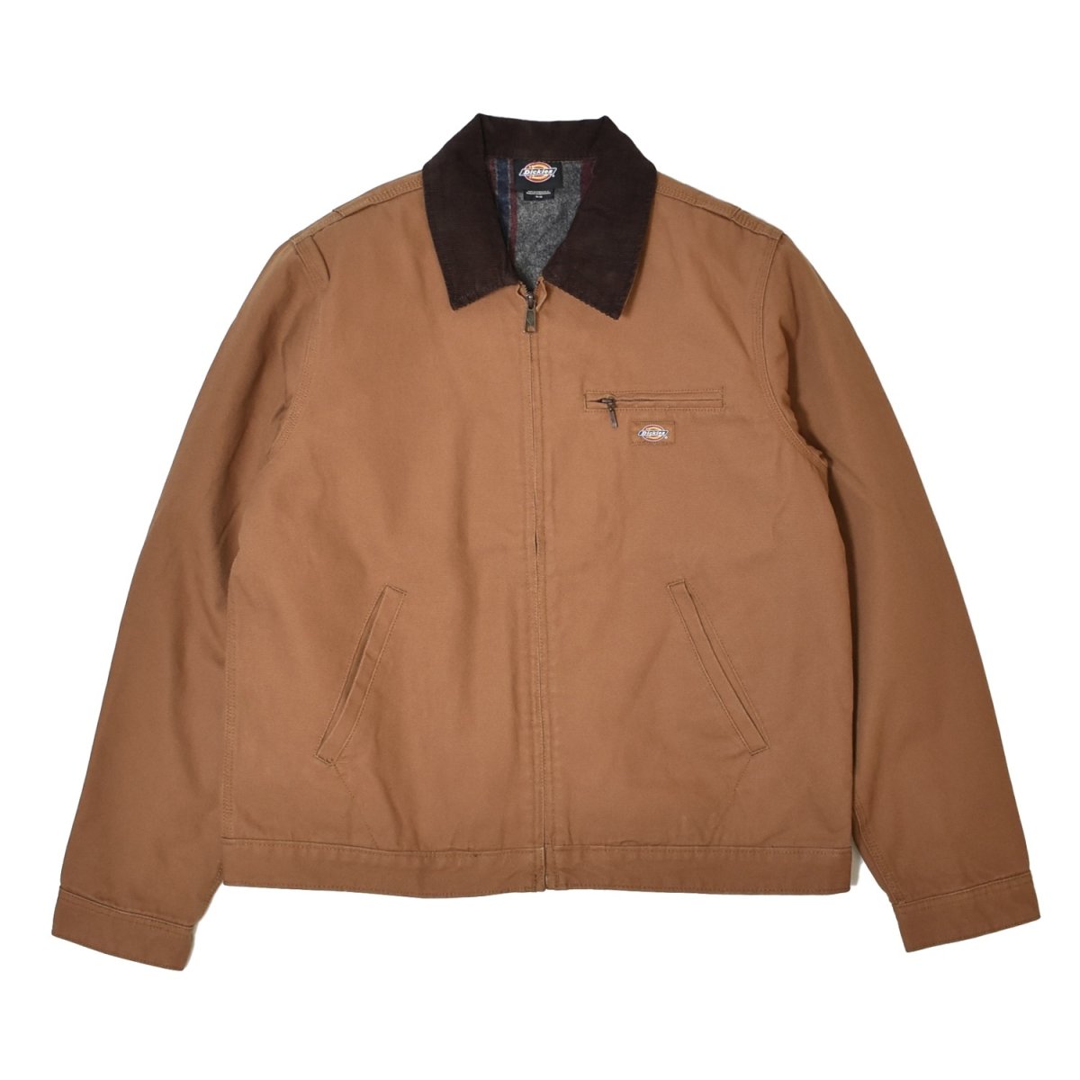 画像1: Dickies Blanket Lined Duck Jacket - Brown (1)
