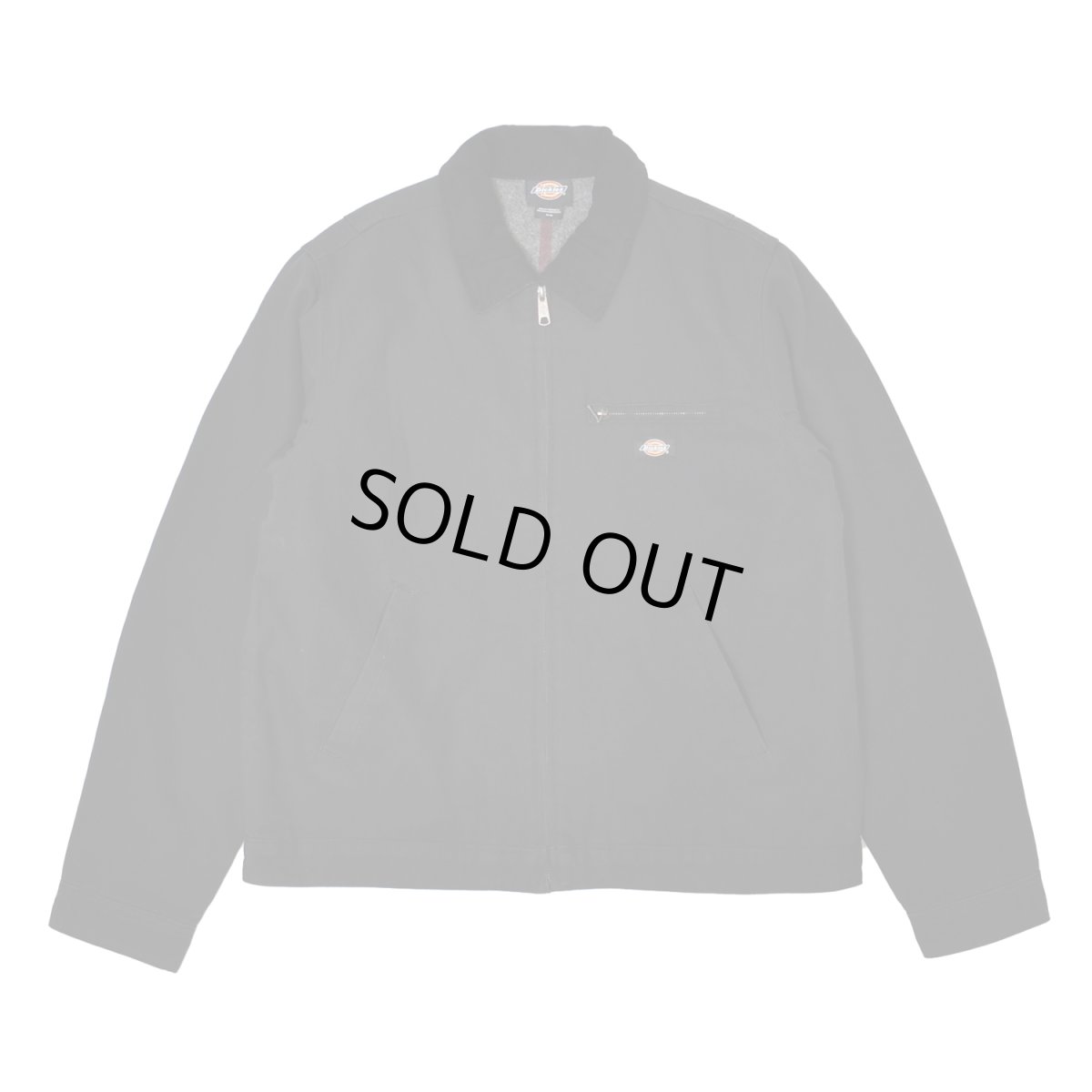 画像1: Dickies Blanket Lined Duck Jacket - Black (1)