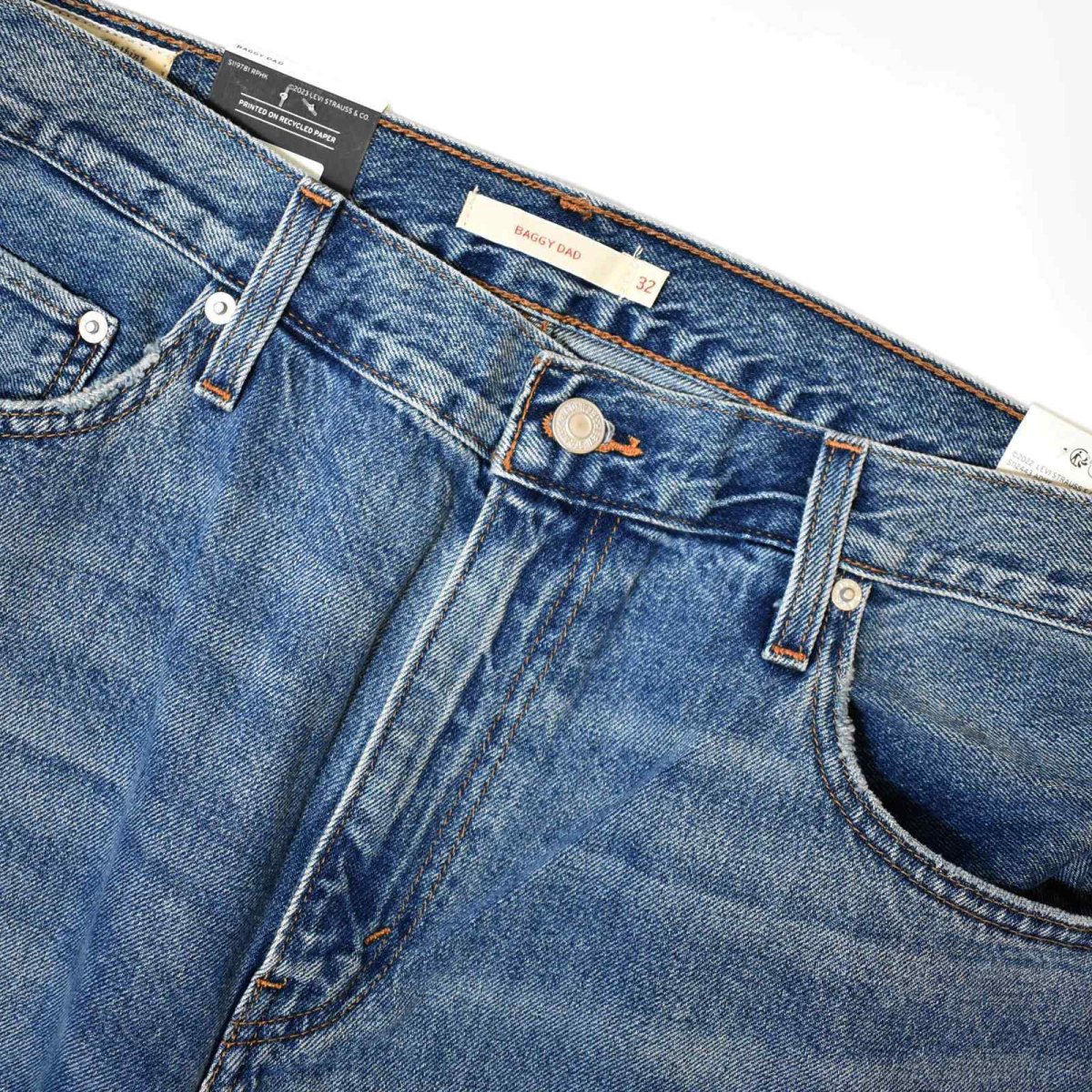 画像5: Levi's Baggy Dad Jeans - Medium Indigo (5)