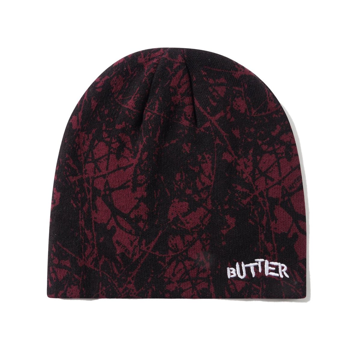 画像1: Butter Goods Woods Camo Skully Beanie - Rust (1)
