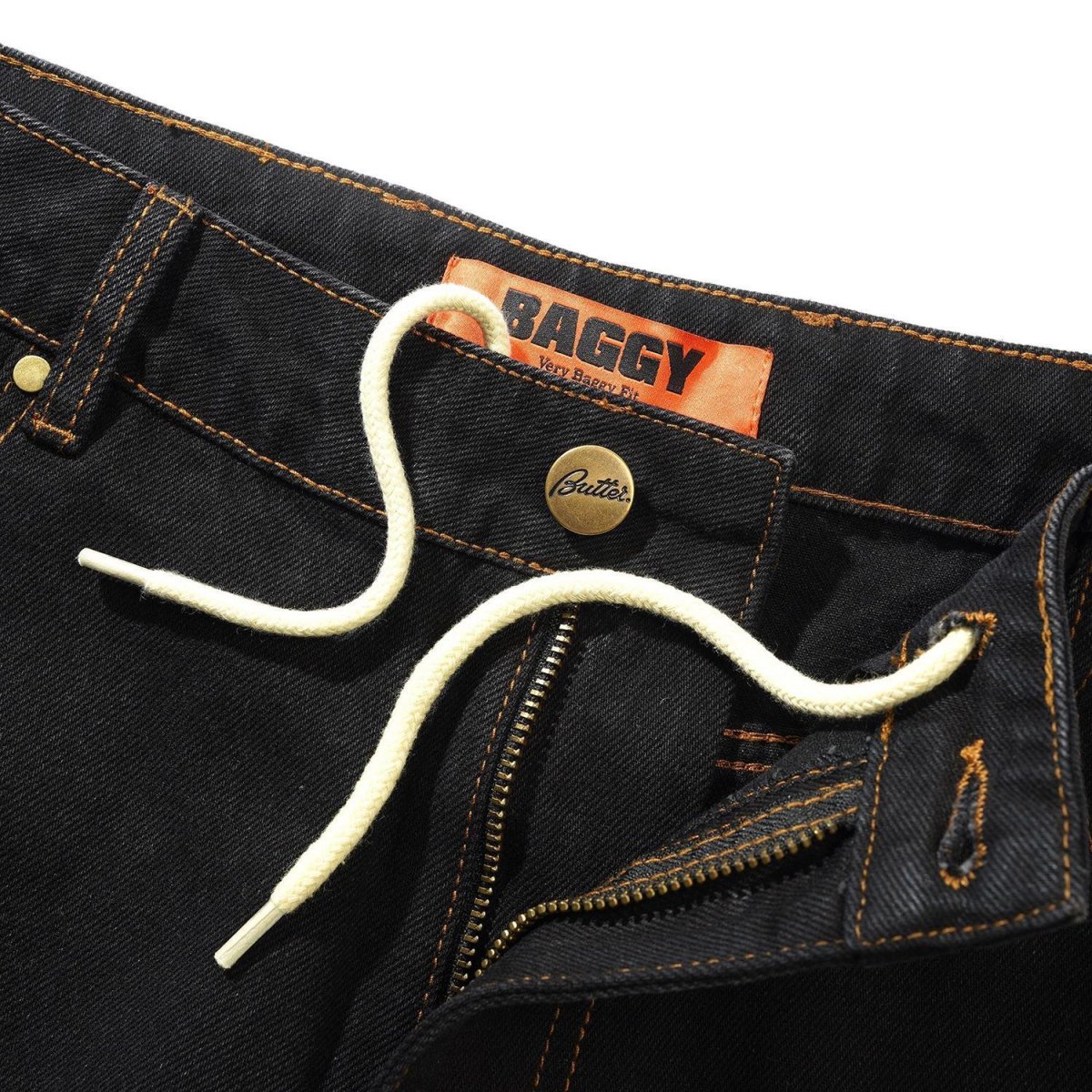 画像3: Butter Goods Baggy Denim Jeans - Washed Black (3)