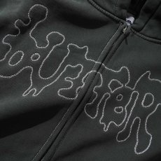 画像2: Butter Goods Blotch Zip Thru Hood - Washed Black (2)