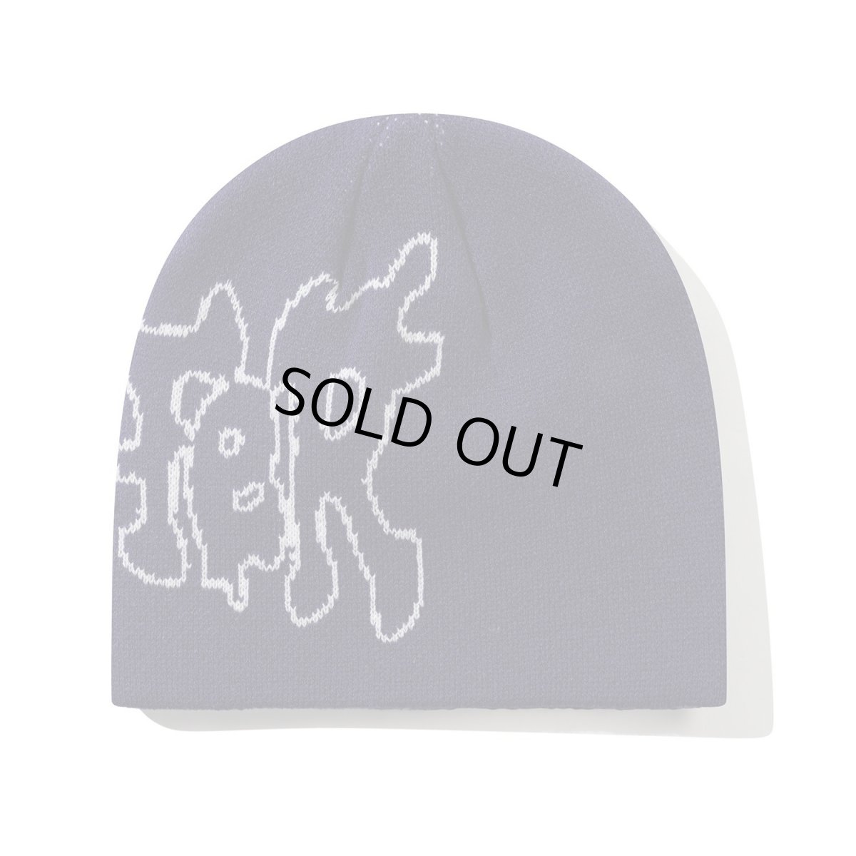 画像2: Butter Goods Blotch Skully Beanie - Navy (2)