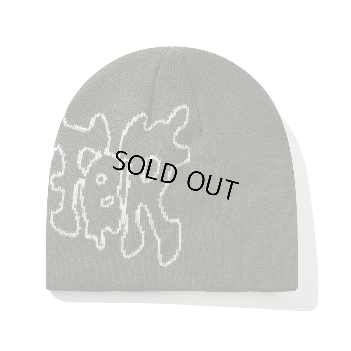 画像2: Butter Goods Blotch Skully Beanie - Fatigue (2)