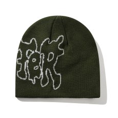 画像2: Butter Goods Blotch Skully Beanie - Fatigue (2)