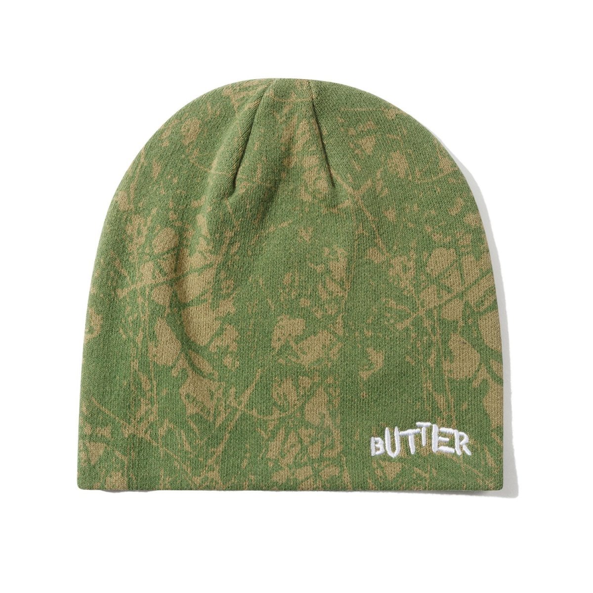 画像1: Butter Goods Woods Camo Skully Beanie - Sage (1)