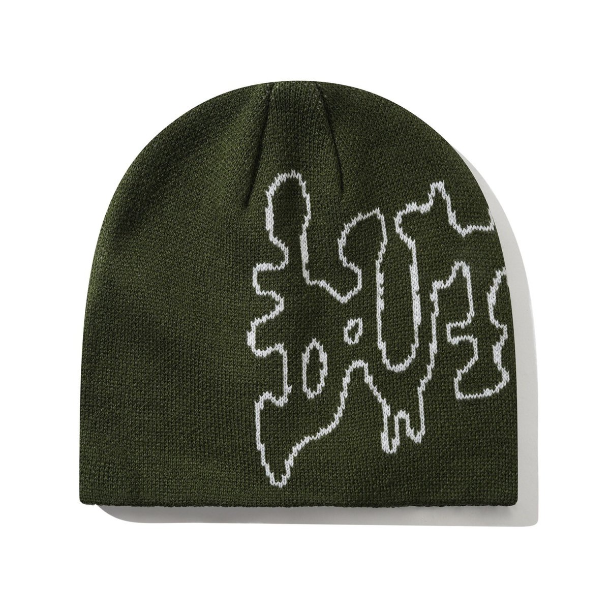 画像1: Butter Goods Blotch Skully Beanie - Fatigue (1)