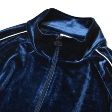 画像2: PRO CLUB Comfort Velour Track Jacket - Navy (2)