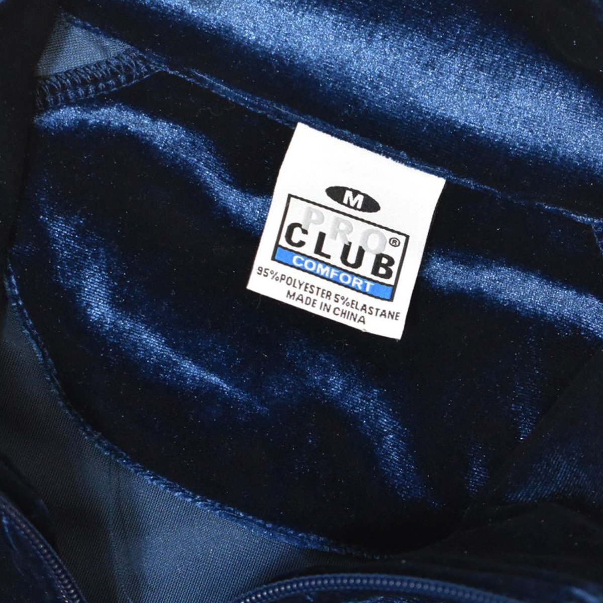画像3: PRO CLUB Comfort Velour Track Jacket - Navy (3)