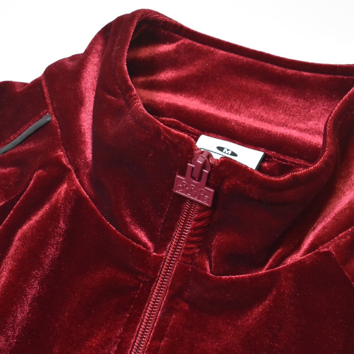 画像2: PRO CLUB Comfort Velour Track Jacket - Burgundy (2)