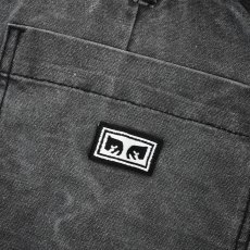 画像5: OBEY Commons Wrinkle Wash Jeans - Black (5)
