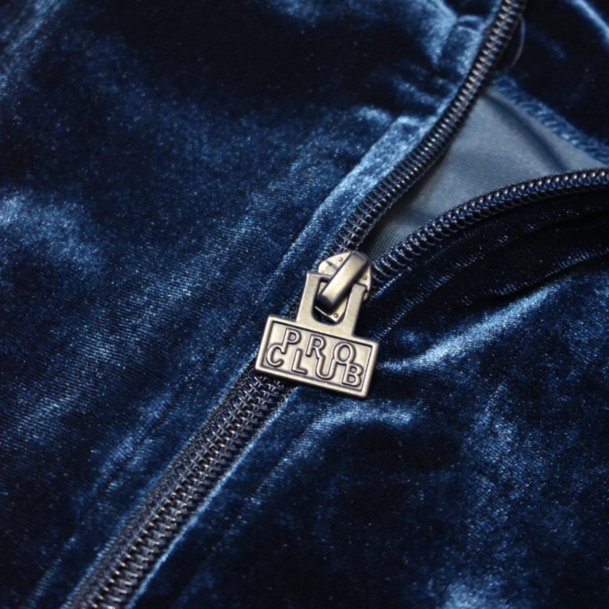 画像6: PRO CLUB Comfort Velour Track Jacket - Navy (6)
