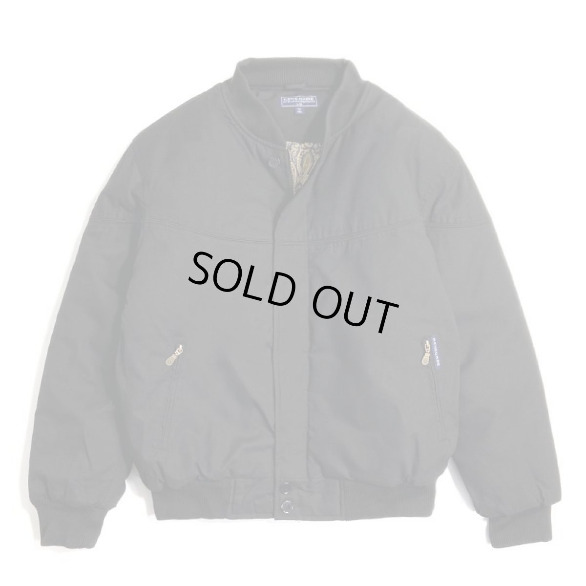 画像1: Renegade Sports Padded Nylon Lined Derby Jacket - Black (1)