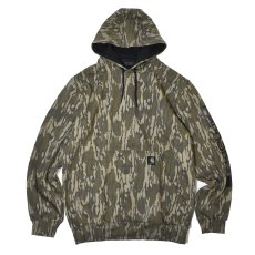 画像1: Carhartt USA Loose Fit Midweight Camo Sleeve Graphic Hoodie - Mossy Oak Bottomland (1)