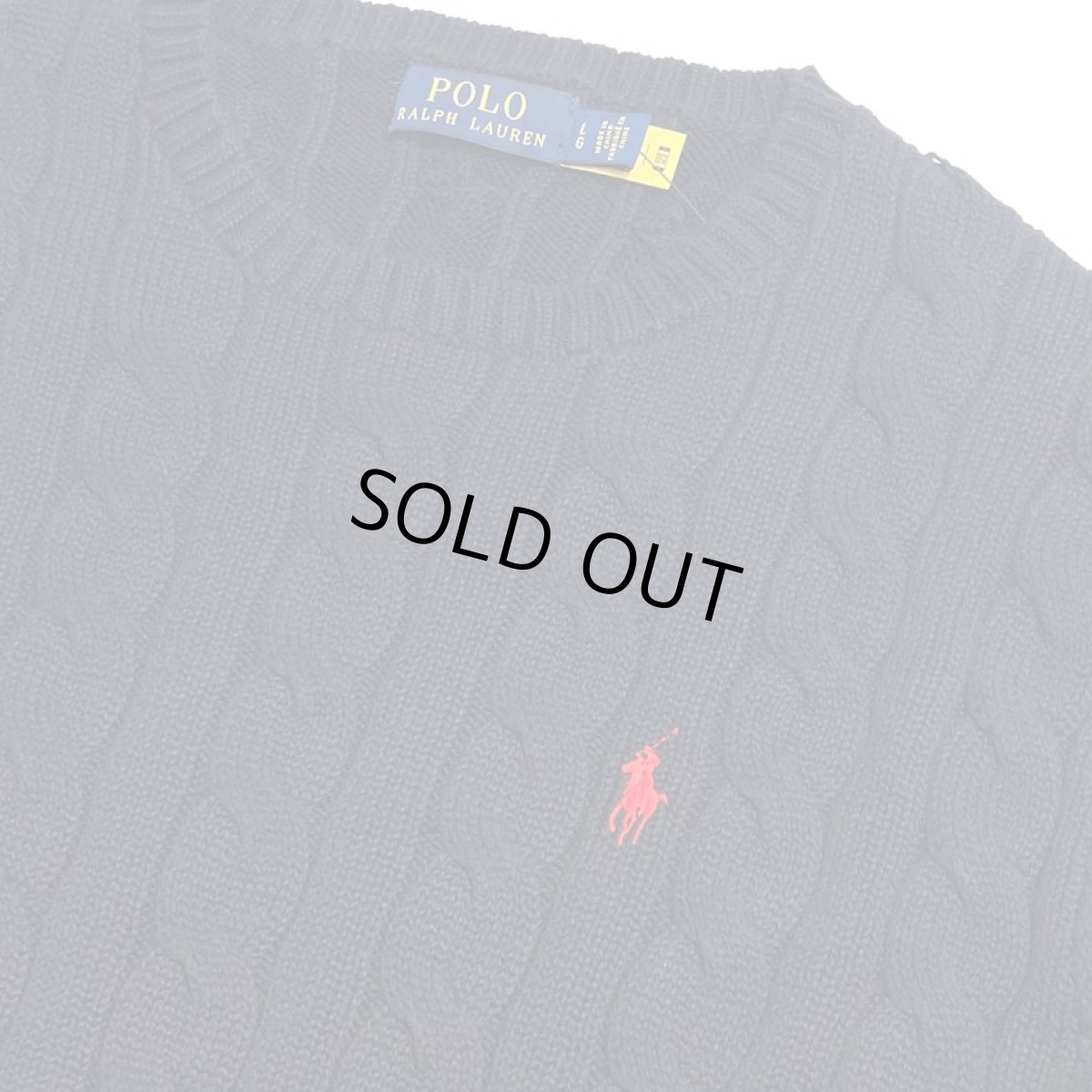 画像2: Polo Ralph Lauren Roving Cotton Crewneck Sweater - Navy (2)