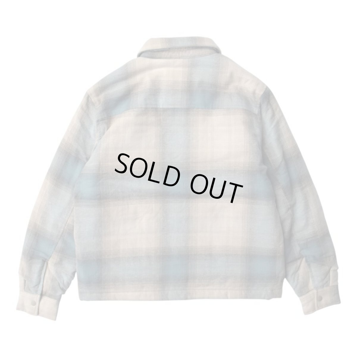 画像2: Old Navy Insulated Cropped Flannel Shacket - White Plaid (2)