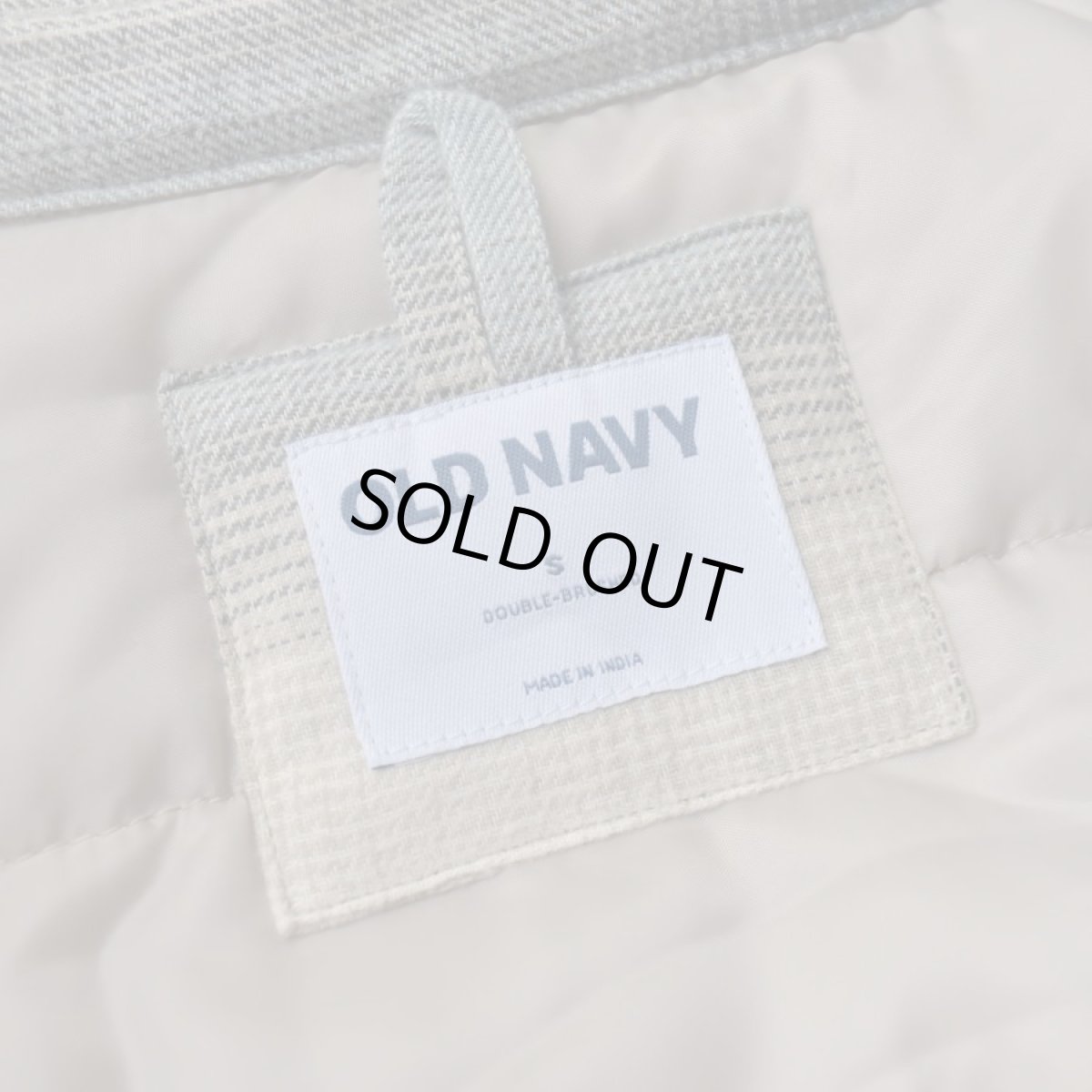 画像4: Old Navy Insulated Cropped Flannel Shacket - White Plaid (4)