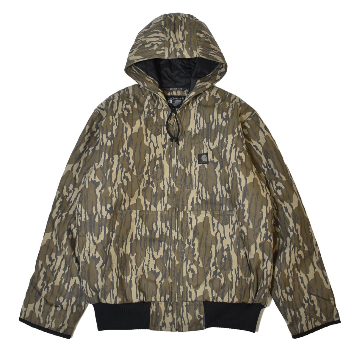 画像1: Carhartt USA Rugged Flex® Duck Loose Fit Insulated Camo Active Jacket - Mossy Oak Bottomland (1)