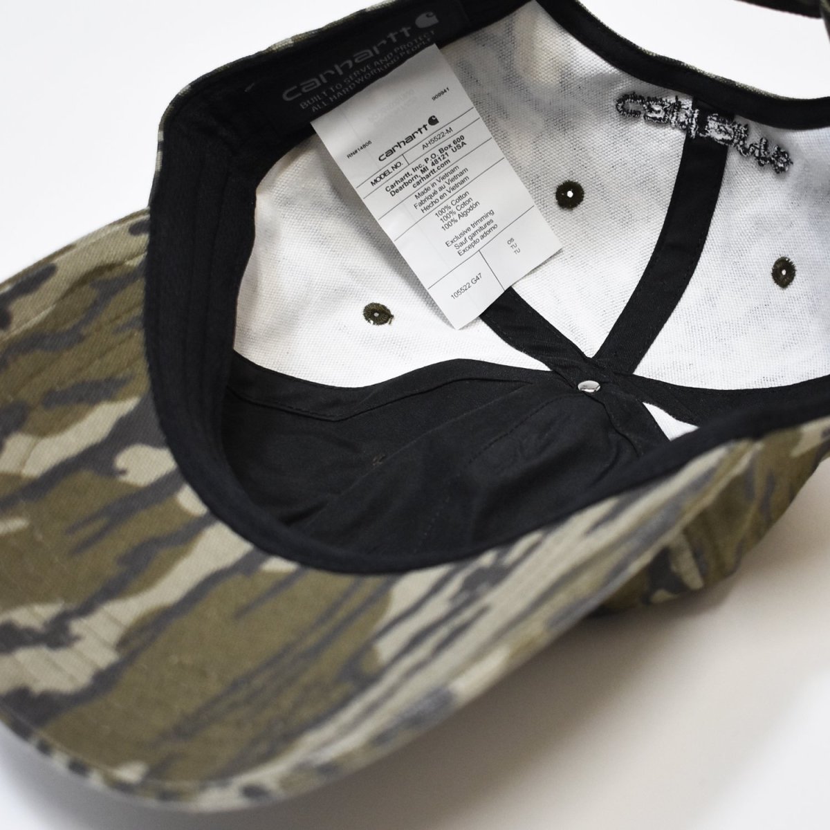 画像3: Carhartt USA Canvas Camo Cap - Mossy Oak Bottomland (3)