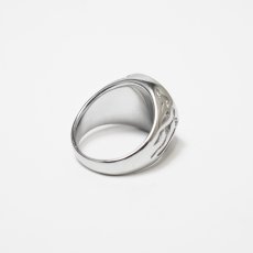 画像2: Flare Cross Round Ring - Silver/Black (2)