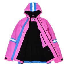 画像3: DKNY TECH Fleece Lined Hooded Jacket - Pink/Blue (3)