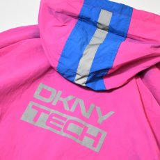 画像5: DKNY TECH Fleece Lined Hooded Jacket - Pink/Blue (5)