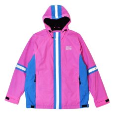 画像1: DKNY TECH Fleece Lined Hooded Jacket - Pink/Blue (1)