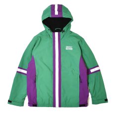 画像1: DKNY TECH Fleece Lined Hooded Jacket - Green/Purple (1)