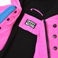 画像4: DKNY TECH Fleece Lined Hooded Jacket - Pink/Blue (4)