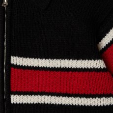 画像3: OBEY Bernard Zip-Up Sweater - Black (3)