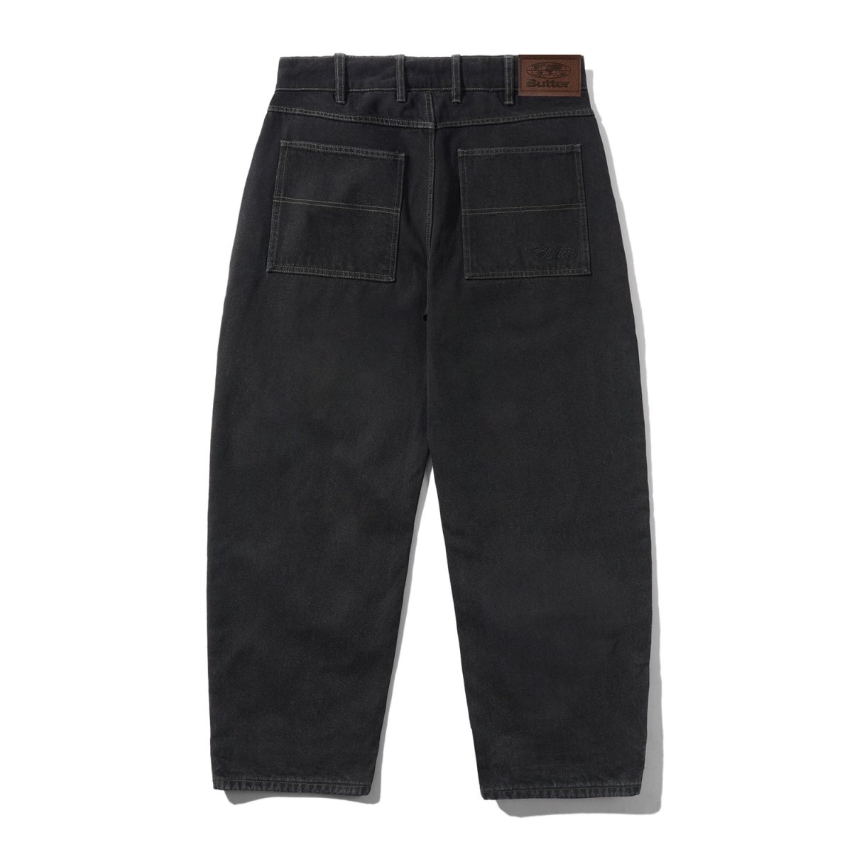 画像2: Butter Goods Trim Denim Jeans - Rinsed Black (2)