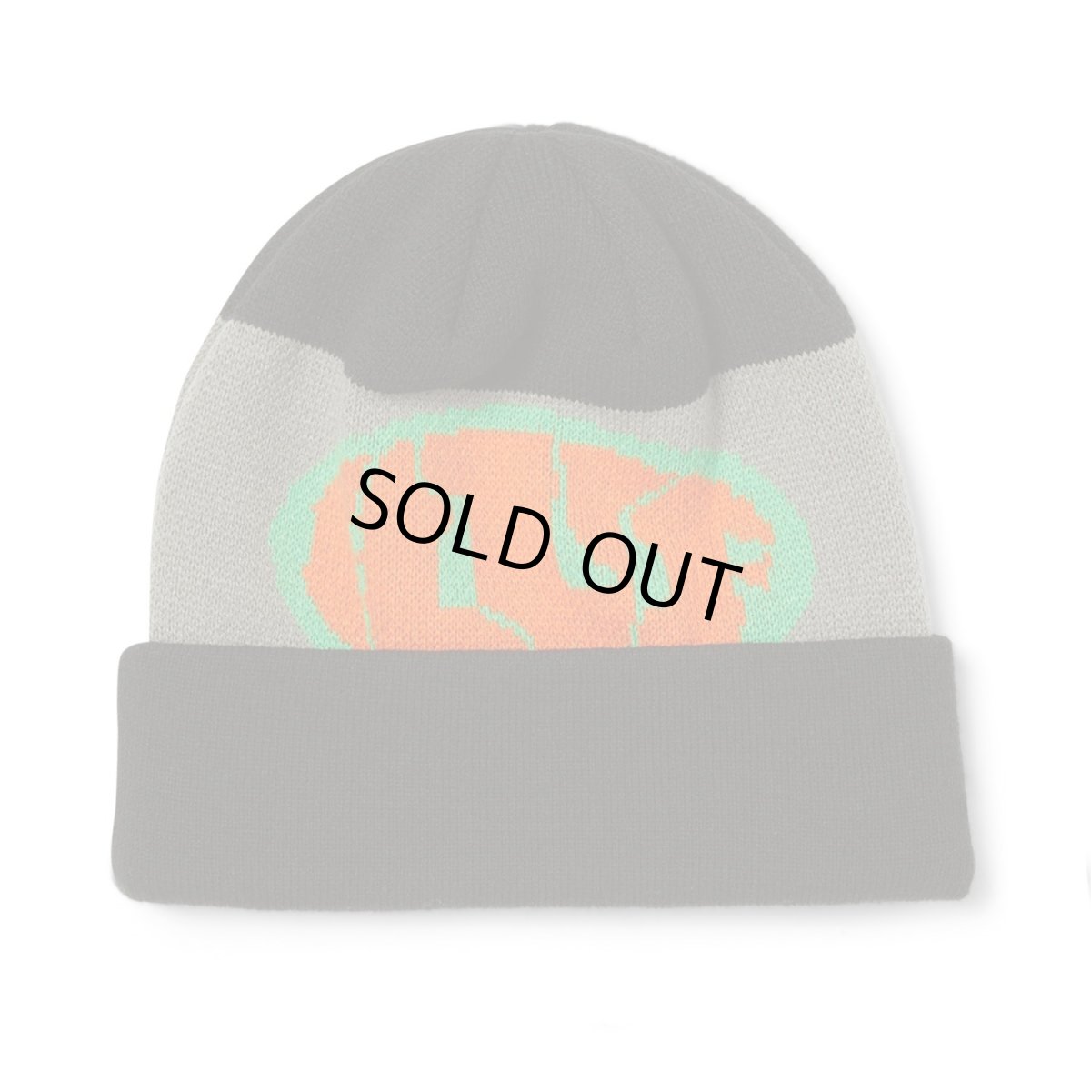 画像1: HUF Warped Cuff Beanie - Black (1)