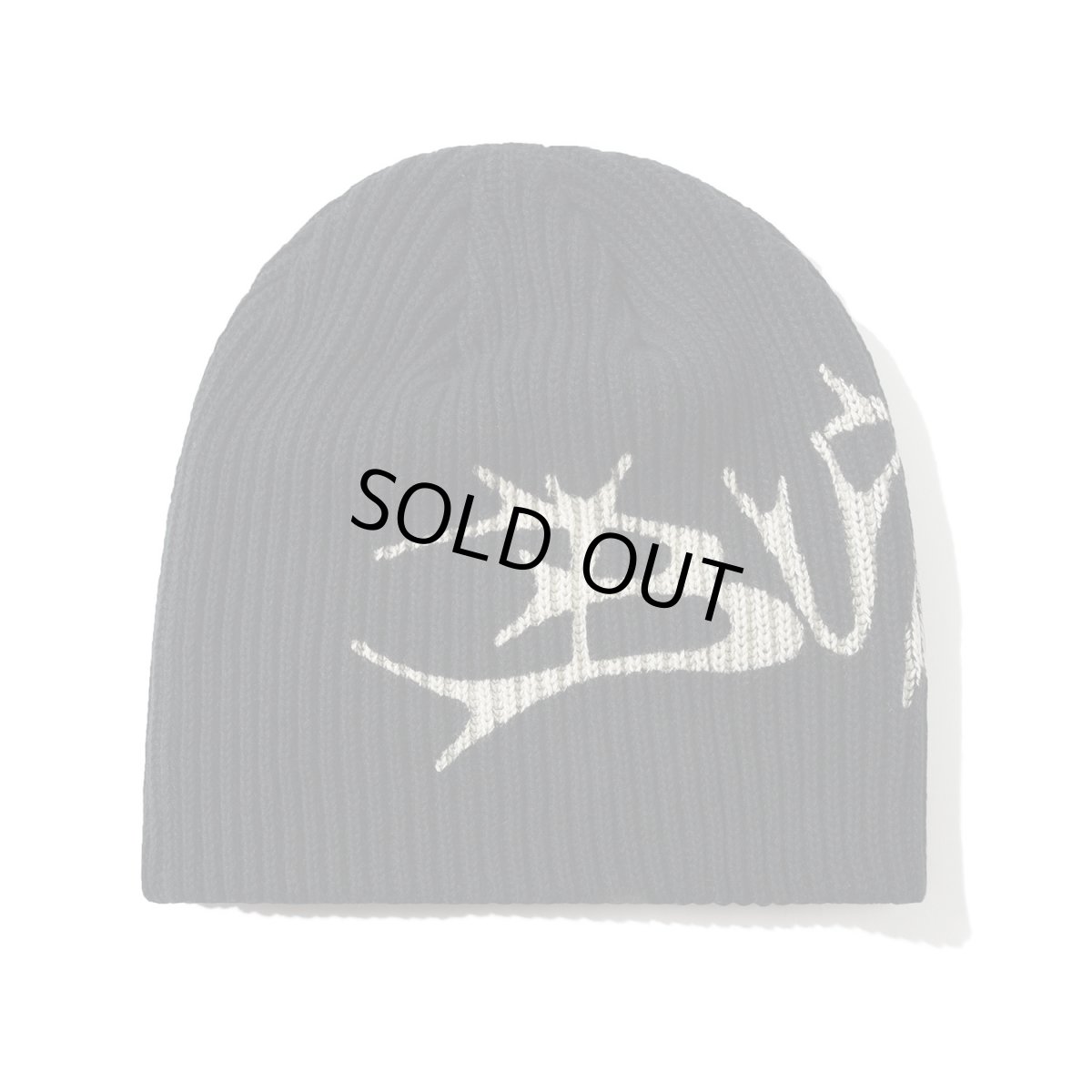 画像1: Butter Goods Scrawling Skully Beanie - Black (1)