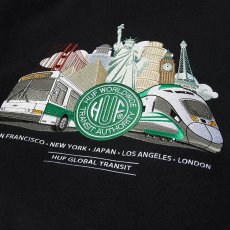 画像5: HUF Global Transit Varsity Jacket - Navy (5)