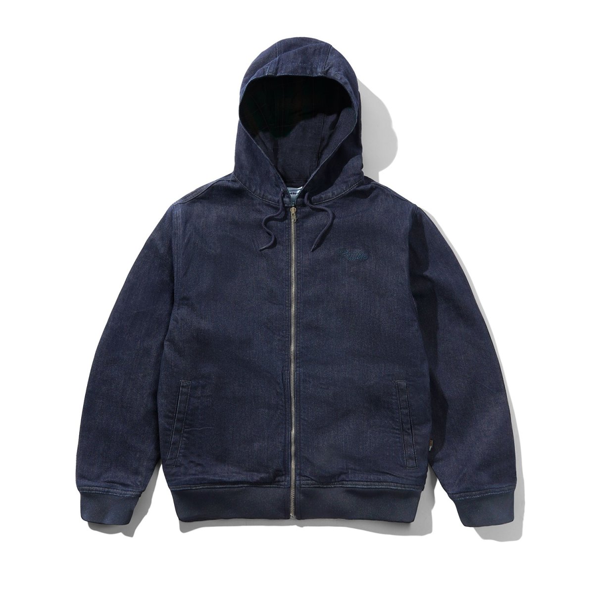 画像1: Butter Goods Hooded Work Jacket - Rinsed Indigo (1)