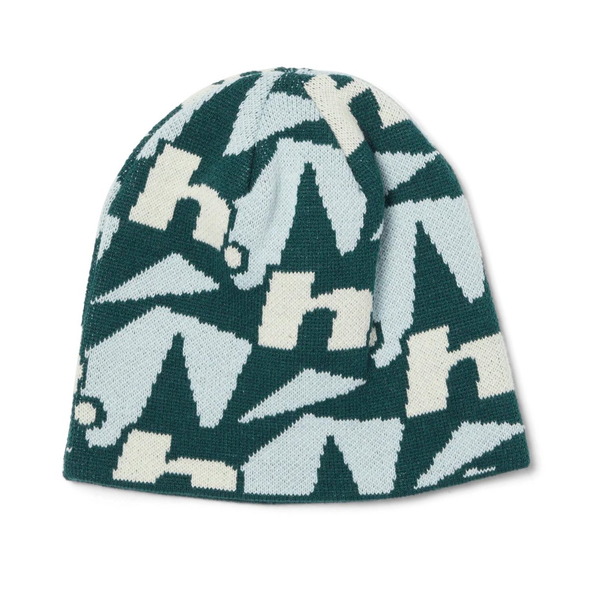 画像1: HUF H Star Repeat Skull Beanie - Ice Blue (1)