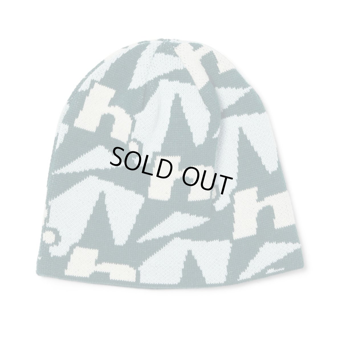 画像1: HUF H Star Repeat Skull Beanie - Ice Blue (1)