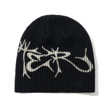 画像2: Butter Goods Scrawling Skully Beanie - Black (2)
