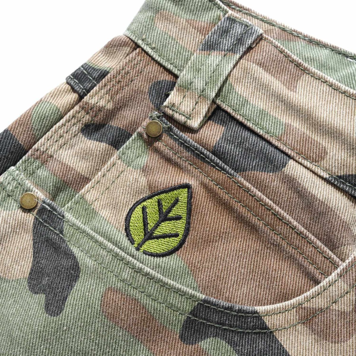 画像4: Butter Goods Weathergear Denim Jeans - Woodland Camo (4)