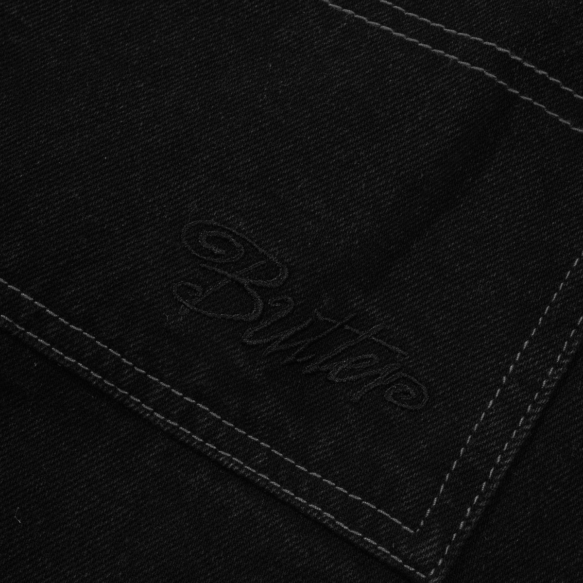 画像3: Butter Goods Trim Denim Jeans - Rinsed Black (3)