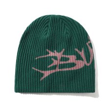 画像1: Butter Goods Scrawling Skully Beanie - Forest (1)