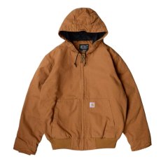 画像1: Carhartt USA J130(104050) Washed Duck Insulated Active Jacket - Carhartt Brown (1)
