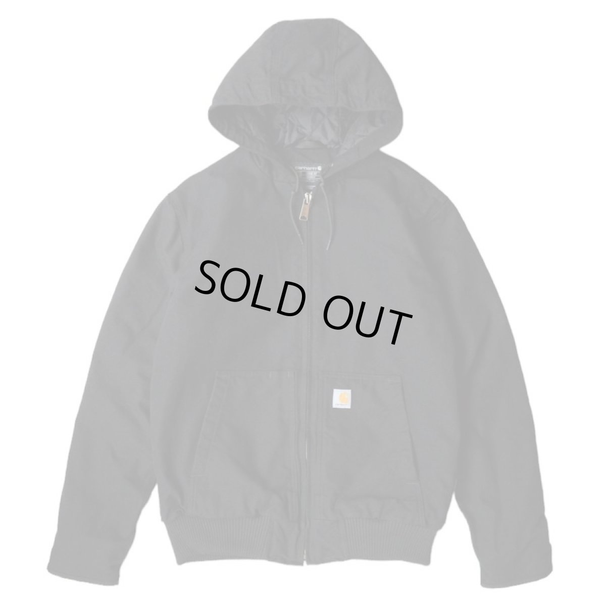 画像1: Carhartt USA J130(104050) Washed Duck Insulated Active Jacket - Black (1)